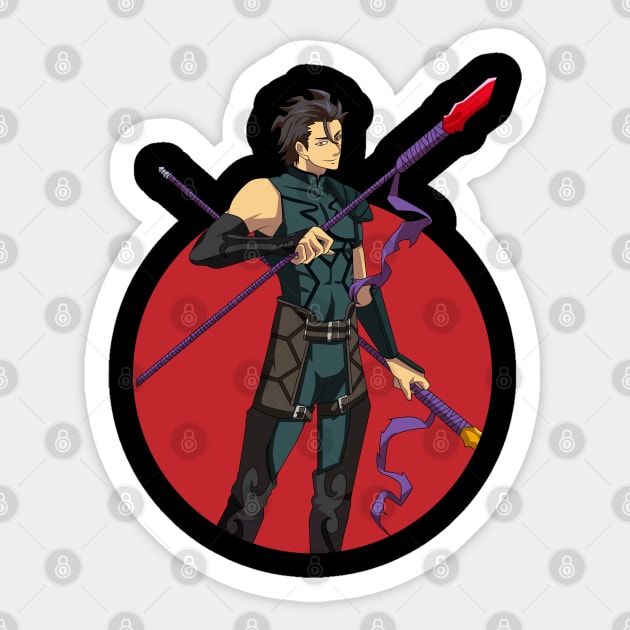 fate zero - Lancer Sticker by Hala Art